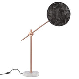 Chanpen Hexagon Desk lamp by Forestier, Color: White, Black, Natural-Forestier, Finish: Copper, Gunmetal - Tech, Size: Small, Large | Casa Di Luce Lighting