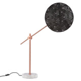 Chanpen Hexagon Desk lamp by Forestier, Color: White, Black, Natural-Forestier, Finish: Copper, Gunmetal - Tech, Size: Small, Large | Casa Di Luce Lighting