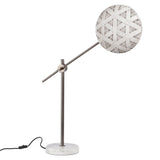 Chanpen Hexagon Desk lamp by Forestier, Color: White, Black, Natural-Forestier, Finish: Copper, Gunmetal - Tech, Size: Small, Large | Casa Di Luce Lighting