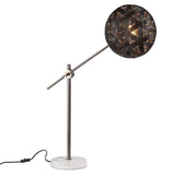 Chanpen Hexagon Desk lamp by Forestier, Color: Black, Finish: Gunmetal - Tech, Size: Small | Casa Di Luce Lighting