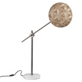 Chanpen Hexagon Desk lamp by Forestier, Color: White, Black, Natural-Forestier, Finish: Copper, Gunmetal - Tech, Size: Small, Large | Casa Di Luce Lighting