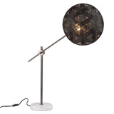 Chanpen Hexagon Desk lamp by Forestier, Color: White, Black, Natural-Forestier, Finish: Copper, Gunmetal - Tech, Size: Small, Large | Casa Di Luce Lighting