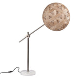 Chanpen Hexagon Desk lamp by Forestier, Color: White, Black, Natural-Forestier, Finish: Copper, Gunmetal - Tech, Size: Small, Large | Casa Di Luce Lighting