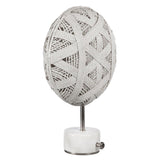 Chanpen Hexagon Table Lamp by Forestier, Color: White, Black, Natural-Forestier, Finish: Copper, Gunmetal - Tech, Size: Small, Large | Casa Di Luce Lighting