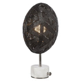 Chanpen Hexagon Table Lamp by Forestier, Color: White, Black, Natural-Forestier, Finish: Copper, Gunmetal - Tech, Size: Small, Large | Casa Di Luce Lighting