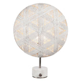 Chanpen Hexagon Table Lamp by Forestier, Color: White, Black, Natural-Forestier, Finish: Copper, Gunmetal - Tech, Size: Small, Large | Casa Di Luce Lighting