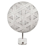 Chanpen Hexagon Table Lamp by Forestier, Color: White, Black, Natural-Forestier, Finish: Copper, Gunmetal - Tech, Size: Small, Large | Casa Di Luce Lighting