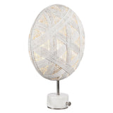 Chanpen Hexagon Table Lamp by Forestier, Color: White, Black, Natural-Forestier, Finish: Copper, Gunmetal - Tech, Size: Small, Large | Casa Di Luce Lighting