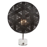 Chanpen Hexagon Table Lamp by Forestier, Color: White, Black, Natural-Forestier, Finish: Copper, Gunmetal - Tech, Size: Small, Large | Casa Di Luce Lighting