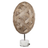 Chanpen Hexagon Table Lamp by Forestier, Color: White, Black, Natural-Forestier, Finish: Copper, Gunmetal - Tech, Size: Small, Large | Casa Di Luce Lighting