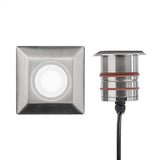 LED 2 Inch Inground Square Landscape Light by W.A.C. Lighting, Finish: Bronzed Stainless Steel, Steel Stainless, Color Temperature: 2700K, 3000K, | Casa Di Luce Lighting