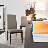 Bess Chair CS-1294-SK by Calligaris by CDL (Casa Di Luce Collection), Frame Colors: Walnut, Graphite, Wenge, Smoke, Natural, Seat Colors: Optic White, Black, Taupe, | Casa Di Luce Lighting