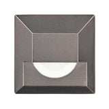 LED Square Step Light by W.A.C. Lighting, Finish: Bronzed Stainless Steel, Color Temperature: 3000K, | Casa Di Luce Lighting