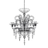Angelus Chandelier by Forestier, Finish: Black, , | Casa Di Luce Lighting