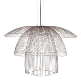 Papillon Suspension By Forestier, Size: Large, Finish: Taupe Metallic, , | Casa Di Luce Lighting