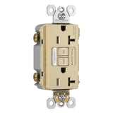 Ivory Radiant 20A Tamper Resistant Self Test GFCI Outlet with Night Light by Legrand Radiant