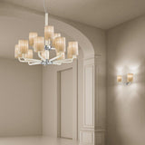 Can Can Chandelier by Sylcom, Color: Clear, Smoke - Vistosi, Grey, Blue, Ocean - Sylcom, Milk White Clear - Sylcom, Milk White Ivory - Sylcom, Amethyst, Number of Lights: 6, 9, 9 XL, 12, | Casa Di Luce Lighting