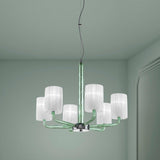 Can Can Chandelier by Sylcom, Color: Clear, Smoke - Vistosi, Grey, Blue, Ocean - Sylcom, Milk White Clear - Sylcom, Milk White Ivory - Sylcom, Amethyst, Number of Lights: 6, 9, 9 XL, 12, | Casa Di Luce Lighting