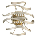 Calligraphy Wall Sconce by Corbett, Finish: Silver Leaf with Polished Stainless-Corbett Lighting, , | Casa Di Luce Lighting