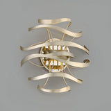 Calligraphy Wall Sconce by Corbett, Finish: Silver Leaf with Polished Stainless-Corbett Lighting, Gold Leaf with Polished Stainless-Corbett Lighting, , | Casa Di Luce Lighting