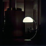 White Serpente Floor Lamp by Martinelli Luce