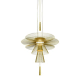 Gravity Origin Suspension by Forestier, Finish: Gold, , | Casa Di Luce Lighting