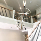 Celesse Chandelier by Hubbardton Forge, Finish: White, Bronze, Dark Smoke-Hubbardton Forge, Black, Oil Rubbed Bronze, Natural Iron-Hubbardton Forge, Vintage Platinum-Hubbardton Forge, Soft Gold-Hubbardton Forge, Sterling-Hubbardton Forge, Modern Brass, Ink, Accent Finish: Vintage Platinum, Soft Gold, Sterling, | Casa Di Luce Lighting