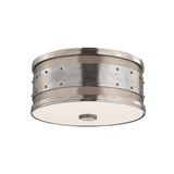 Gaines Flushmount by Hudson Valley, Finish: Historic Nickel-Hudson Valley, Size: Small, | Casa Di Luce Lighting