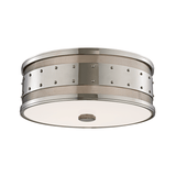 Gaines Flushmount by Hudson Valley, Finish: Nickel Polished, Size: Large, | Casa Di Luce Lighting