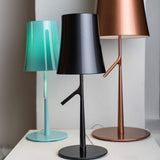 Birdie Table Lamp by Foscarini, Color: White, Grey, Aquamarine, Graphite, Copper, Light Option: Fluorescent, LED, Size: Mini, Large | Casa Di Luce Lighting