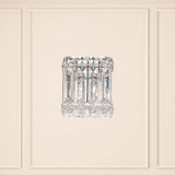 Small Polished Stainless Steel Quantum Wall Sconce by Schonbek