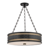Gaines Pendant by Hudson Valley, Finish: Brass Aged, Nickel Polished, Aged Old Bronze-Hudson Valley, Historic Nickel-Hudson Valley, Size: Small, Medium, Large, | Casa Di Luce Lighting