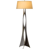 Moreau Floor Lamp by Hubbardton Forge, Shade: Doeskin Suede-Hubbardton Forge, Flax-Hubbardton Forge, Natural Anna-Hubbardton Forge, Light Grey, Medium Grey-Hubbardton Forge, Finish: White, Bronze, Dark Smoke-Hubbardton Forge, Black, Oil Rubbed Bronze, Natural Iron-Hubbardton Forge, Vintage Platinum-Hubbardton Forge, Soft Gold-Hubbardton Forge, Sterling-Hubbardton Forge, Modern Brass, Ink, ,| Casa Di Luce Lighting
