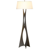 Moreau Floor Lamp by Hubbardton Forge, Shade: Doeskin Suede-Hubbardton Forge, Flax-Hubbardton Forge, Natural Anna-Hubbardton Forge, Light Grey, Medium Grey-Hubbardton Forge, Finish: White, Bronze, Dark Smoke-Hubbardton Forge, Black, Oil Rubbed Bronze, Natural Iron-Hubbardton Forge, Vintage Platinum-Hubbardton Forge, Soft Gold-Hubbardton Forge, Sterling-Hubbardton Forge, Modern Brass, Ink, ,| Casa Di Luce Lighting