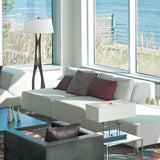 Moreau Floor Lamp by Hubbardton Forge, Shade: Doeskin Suede-Hubbardton Forge, Flax-Hubbardton Forge, Natural Anna-Hubbardton Forge, Light Grey, Medium Grey-Hubbardton Forge, Finish: White, Bronze, Dark Smoke-Hubbardton Forge, Black, Oil Rubbed Bronze, Natural Iron-Hubbardton Forge, Vintage Platinum-Hubbardton Forge, Soft Gold-Hubbardton Forge, Sterling-Hubbardton Forge, Modern Brass, Ink, ,| Casa Di Luce Lighting