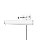 Holly Picture Light by Mitzi, Finish: Aged Brass/Soft Off White-Mitzi, Aged Brass/Navy-Mitzi, Polished Nickel/Soft Off White-Mitzi, Polished Nickel/Navy-Mitzi, Size: Small, Medium, Large, | Casa Di Luce Lighting