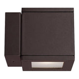 Bronze Rubix Indoor/Outdoor LED Wall Light by WAC Lighting