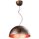 Iron-Copper Leaf Galileo Pendant Light by Il Fanale