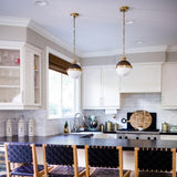 Latham Pendant by Hudson Valley, Finish: Nickel Polished, Distressed Bronze-Hudson Valley, Size: Small, Large, | Casa Di Luce Lighting