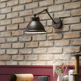 Brass/Iron Loft Wall Lamp by Il Fanale