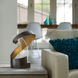 Encounter LED Table Lamp by Hubbardton Forge, Finish: White, Bronze, Dark Smoke-Hubbardton Forge, Black, Oil Rubbed Bronze, Natural Iron-Hubbardton Forge, Gold, Vintage Platinum-Hubbardton Forge, Soft Gold-Hubbardton Forge, Sterling-Hubbardton Forge, Modern Brass, Ink, , | Casa Di Luce Lighting