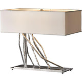 Brindille Table Lamp by Hubbardton Forge, Finish: Mahogany-Hubbardton Forge, Bronze, Dark Smoke-Hubbardton Forge, Burnished Steel-Hubbardton Forge, Black, Natural Iron-Hubbardton Forge, Gold, Vintage Platinum-Hubbardton Forge, Soft Gold-Hubbardton Forge, Sterling-Hubbardton Forge, Shade Color: Natural Anna, Doeskin Suede, Flax, Light Grey, Medium Grey, | Casa Di Luce Lighting