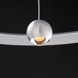 Nodes LED Chandelier By ET2, Finish: Brushed Aluminum, Diameter: 24 inch