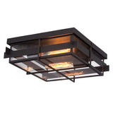 Muller 2-Light Outdoor Flush Mount by Eurofase, Title: Default Title, , | Casa Di Luce Lighting