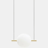 Medium Natural Brass Alma Pendant by Il Fanale
