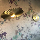 Small Natural Brass Plie Wall Sconce by Il Fanale