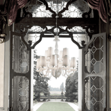 Chandelier 284 by Italamp, Color: Transparent, Black, White, Finish: Shiny Nickel-Italamp, Iron Grey-Italamp, | Casa Di Luce Lighting