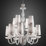 Chandelier 284 by Italamp, Color: Transparent, Black, White, Finish: Shiny Nickel-Italamp, Iron Grey-Italamp, | Casa Di Luce Lighting
