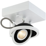 1 Light White/Black Vision Track Light by Eurofase