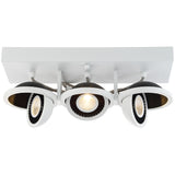 3 Light White/Black Vision Track Light by Eurofase